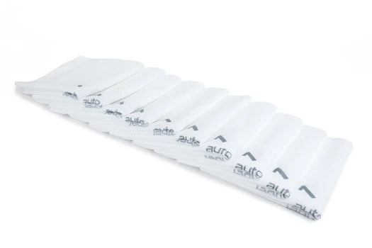 [Quadrant Wipe] Microfiber Coating Leveling Towel (16 in. x 16 in., 390 gsm) - 10 pack | White