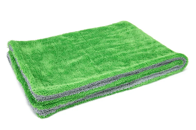Dreadnought - Microfiber Car Drying Towel (20 in. x 30 in., 1100gsm) GREEN- 1 pack