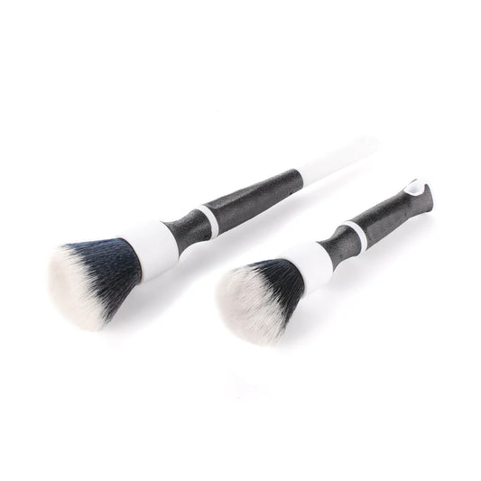 TriGrip Synthetic Bristles Brush Set (Octane Black Ice) - White/Black