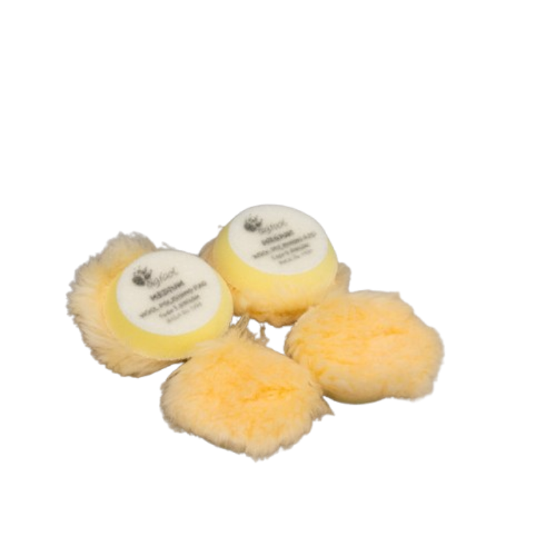 MEDIUM DA WOOL PADS (YELLOW) Ø 30/45mm, 4 PCS