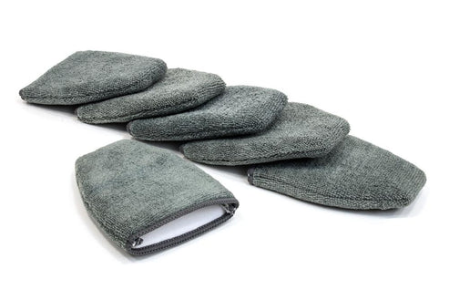 [Finger Applicator] Microfiber Fingertip Mitt Applicator (5 in. x 4 in.) 6 pack Gray