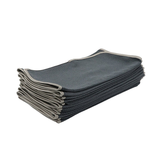 SINGLE - Gray Waffle Weave Microfiber (16x24)