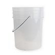 Clear White Translucent Bucket, 5 Gallon